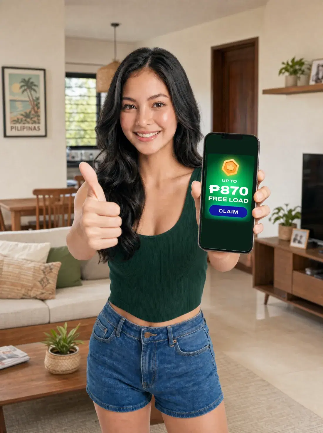GIG Rewards member viewing available rewards on a phone